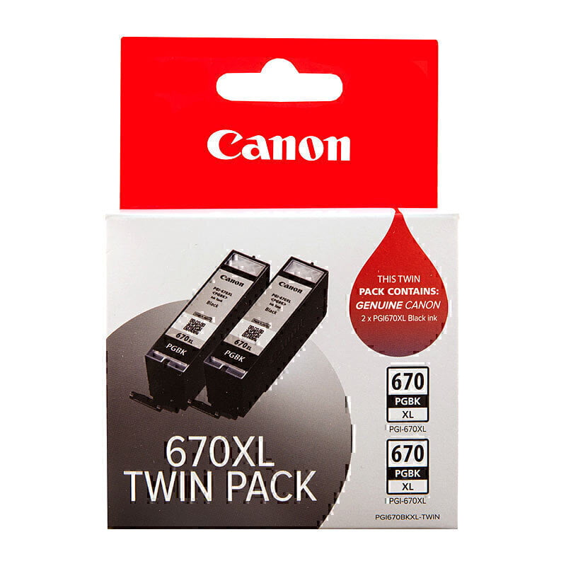 Premium Original Canon PGI670XL Black Ink Cartridge Twin Pk Premium Original Canon PGI670XL Black Ink Cartridge Twin Pk