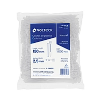Bolsa con 1000 cinchos plásticos 18lb, 150x2.5 mm, naturales - CIN-1815-M / 47458