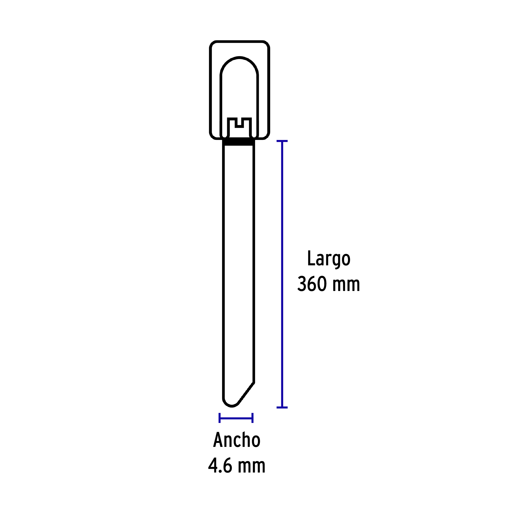 Cincho de acero inoxidable 36 cm, 200 lb, 10 pzas 48041 - CINM-20036