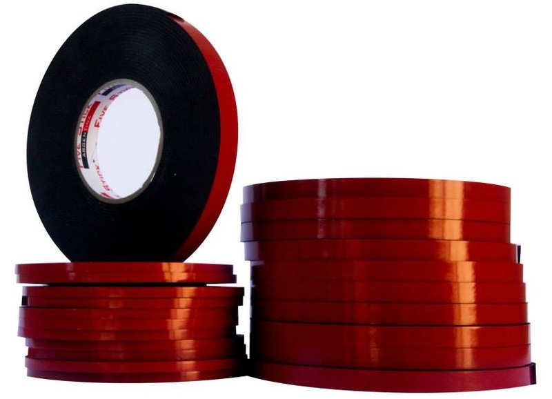 CINTA DOBLE CONTACTO 18mm X 10Y X 2mm ESPUMA NEGRA FIVE STICK