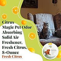 Citrus Magic Pet Odor Absorbing Solid Air Freshener, Fresh Citrus, 8-Ounce