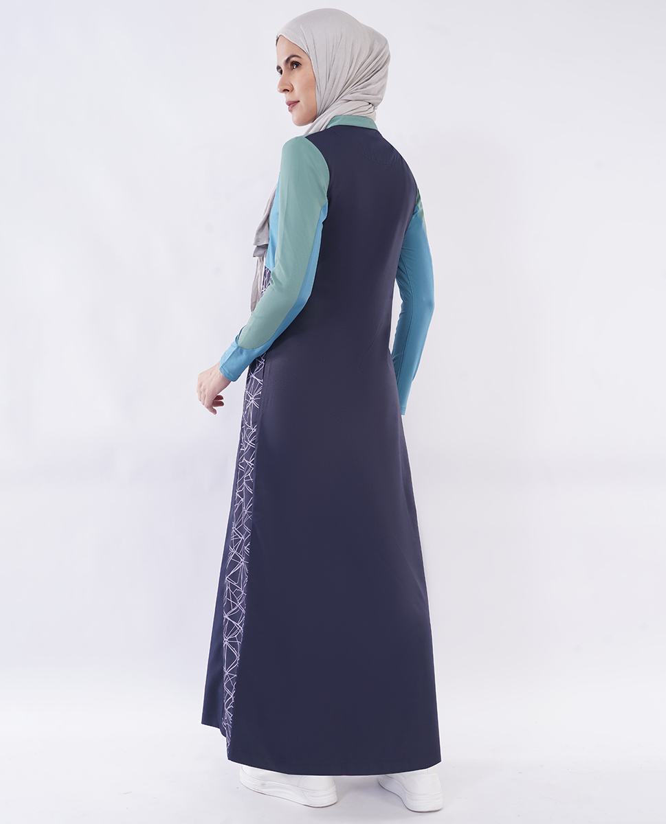 OCEANIC BLUE CONTRAST JILBAB