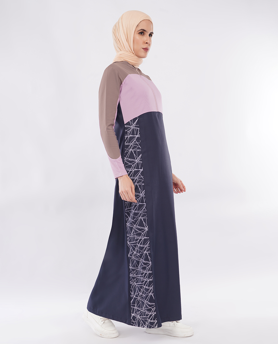 MAUVE STORY CONTRAST JILBAB