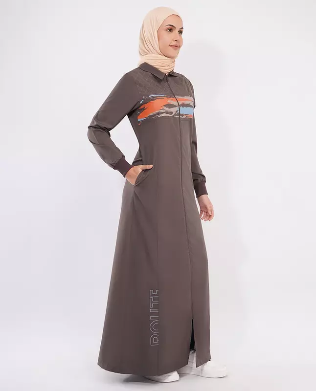 ABSTRACT EDGE FULL FRONT OPENED JILBAB