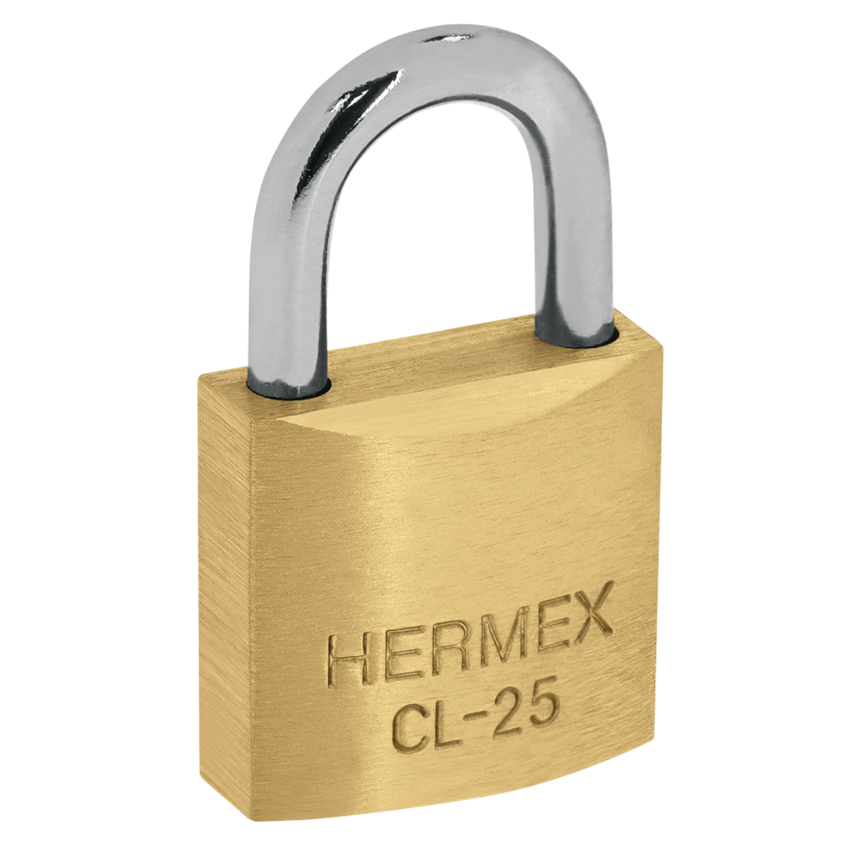 Blíster con 2 candados de latón de 25mm con gancho corto - CL-25 / 43426