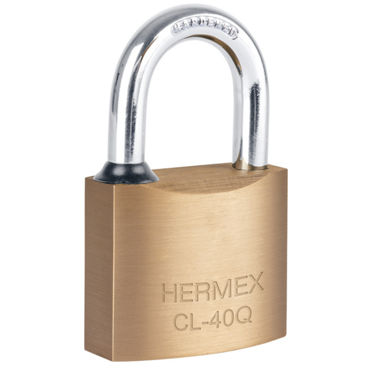 Candado de latón, 40mm, gancho corto, llave puntos, blíster-CL-40Q / 43300