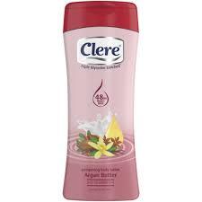 CLERE BODY LOTION  ARGAN BUTTER 1X400ML EACH