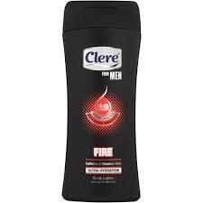 CLERE BODY LOTION  MEN FIRE 1X400ML EACH
