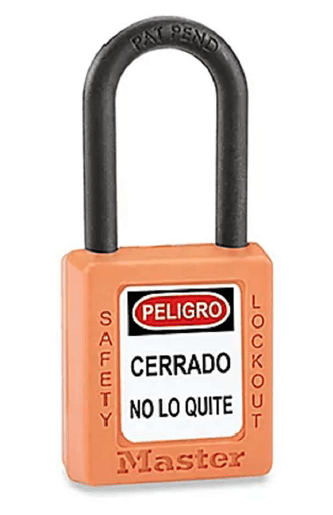 CANDADO DE LOTO ANTIESTATICO ROJO