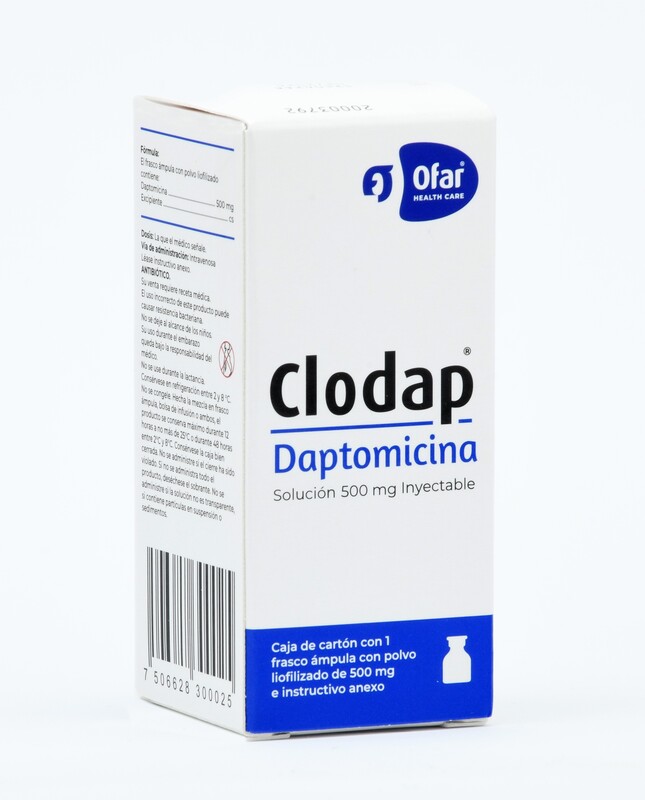 CLODAP (Daptomicina) Solución 500 mg