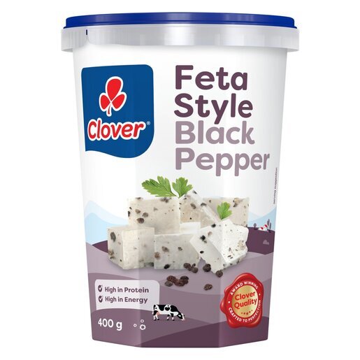 CLOVER FETA TRAD PEPPER 12X400G