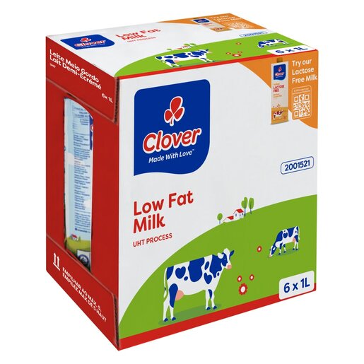 CLOVER LONG LIFE 6X1LT LOW FAT 2%