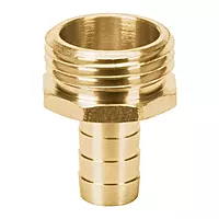 Conector sencillo 1/2', macho, de latón maquinado - CM-1/2B / 12702