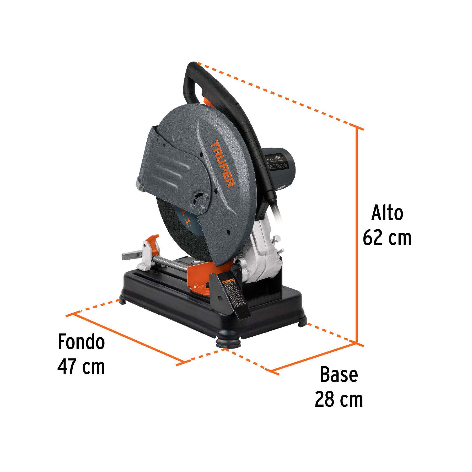 Tronzadora / cortadora de metales, 14', industrial, 2,200 W - CM-14N2 / 17733