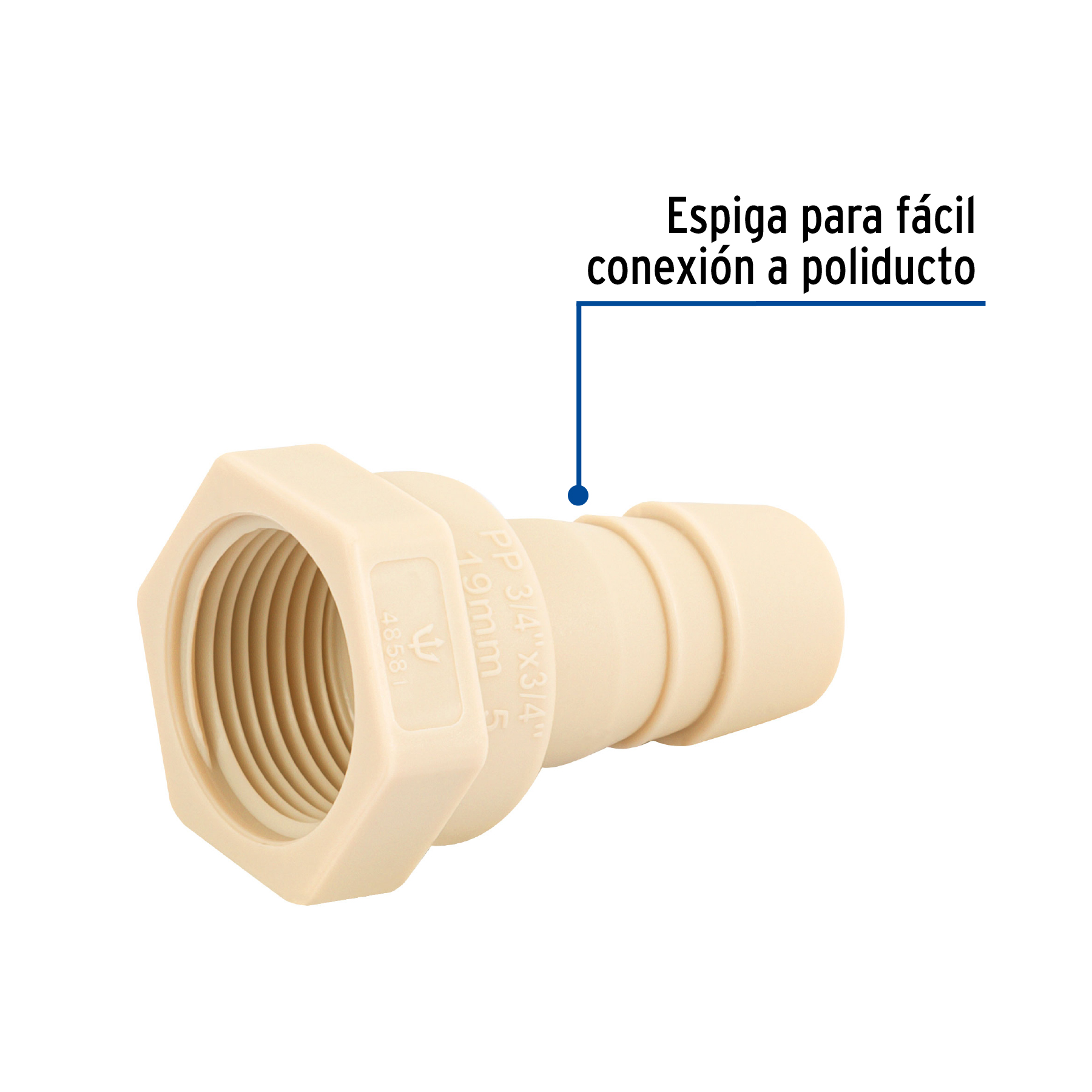Adaptador inserción rosca interior, 3/4' x 3/4' - CM-602 / 48581