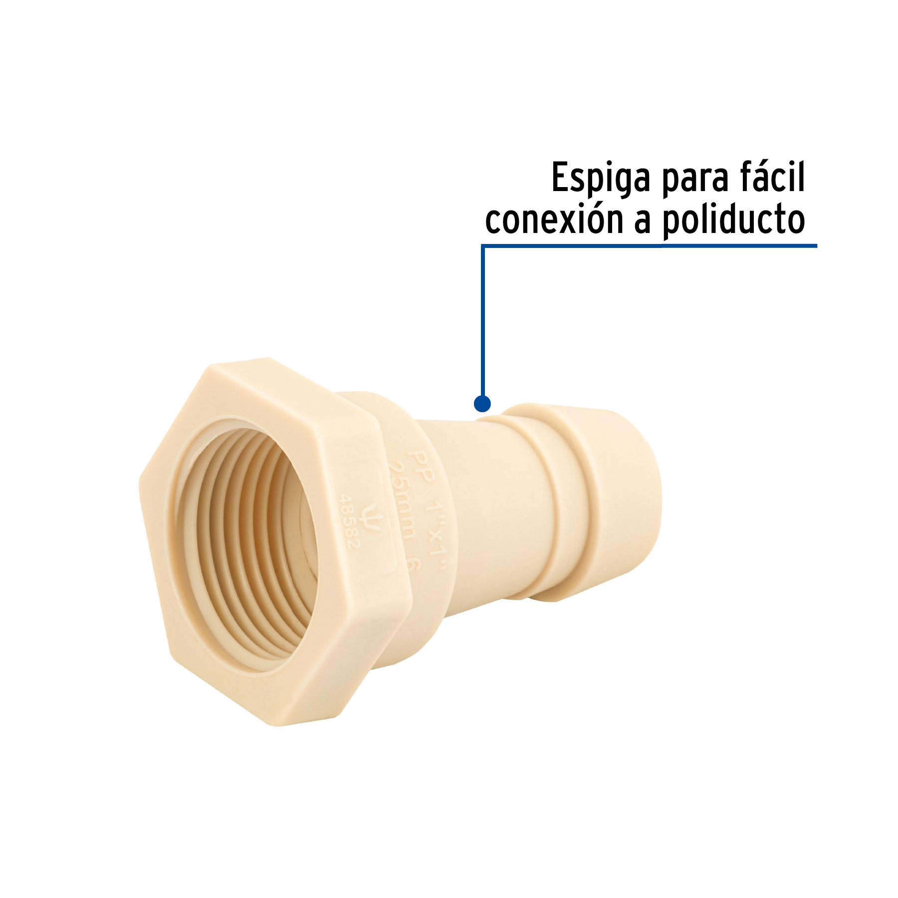 Adaptador inserción rosca interior, 1x1' - CM-603 / 48582