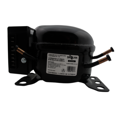 Compresor Sikelan QDZH25G, 1/12 HP, R134a, (12-24 V DC / 60Hz) - CMDCSK134112, ERO