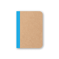 CMYK Notebook in Cyan CMYK Notebook in Cyan