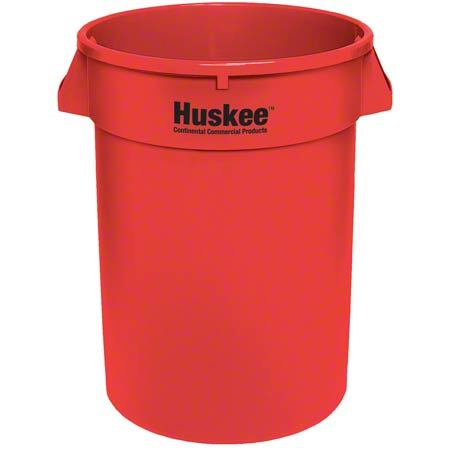 Continental Round Huskee w/o lid - 32 Gal., Red 6/cs