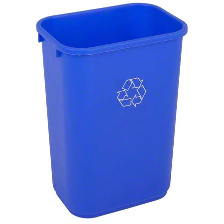 Continental Recycling Wastebasket - 41 1/4 Qt., Blue 12/CS