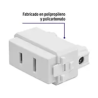 Contacto sencillo, 2polos, sin tierra, línea Italiana,blanco - CO-IB / 48135