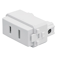 Contacto sencillo, 2polos, sin tierra, línea Italiana,blanco - CO-IB / 48135
