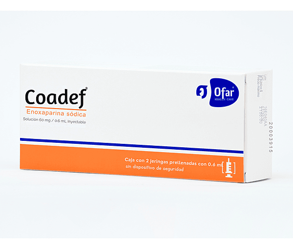 COADEF (Enoxaparina) 60 mg/0.6 ml sds