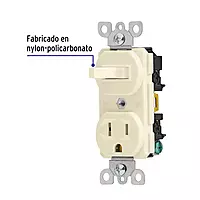Interruptor de palanca con contacto, Standard, marfil - COAP-S / 46001