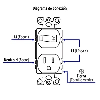 Interruptor de palanca con contacto, Standard, marfil - COAP-S / 46001