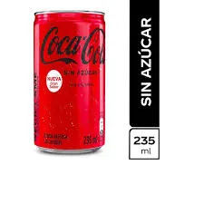 COCA COLA REFRESCO SIN AZUCAR 235 ML LATA