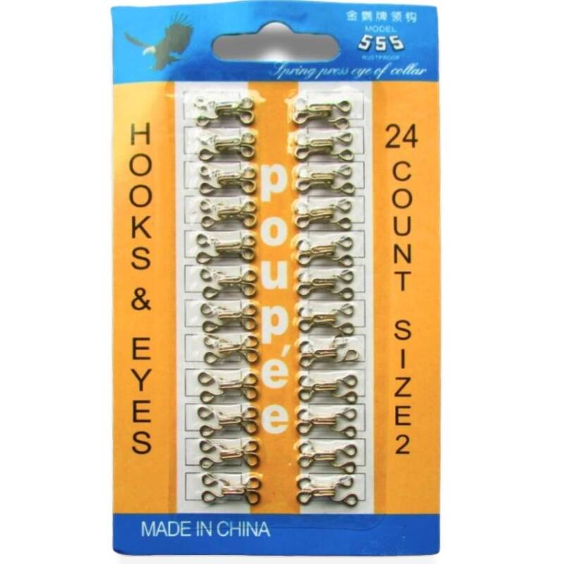 Broche De Enganche # 2 Dorado Caja X 36 Unidades Broche De Enganche # 2 Dorado Caja X 36 Unidades