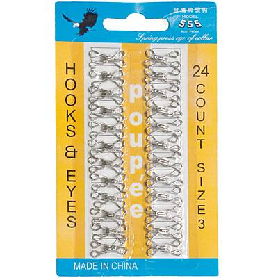 Broche Gancho Brasier # 1 Niquel Paquete X 1728 Unidades