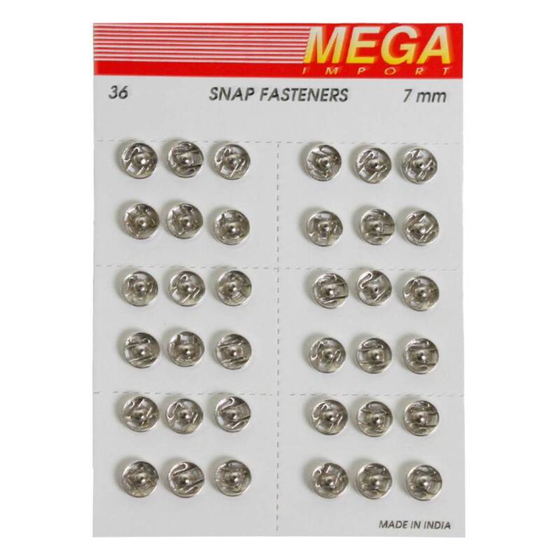 Broche Presion Pony Niquel # 0 (7Mm) Caja X 10 Unidades Broche Presion Pony Niquel # 0 (7Mm) Caja X 10 Unidades