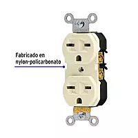Contacto dúplex, cara de chino, Standard, marfil - CODO-CHS / 46104