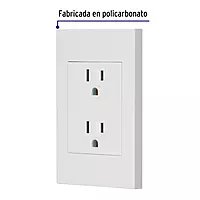 Placa armada contacto dúplex, 3 módulos, Española, blanco - CODO-EB / 47059