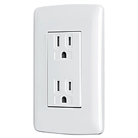 Contacto dúplex aterrizado, color blanco, línea Italiana - CODO-IB / 48130