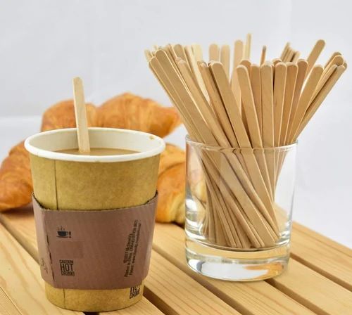 COFEE STIRRER WOODEN 6"