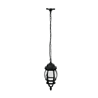 Arbotante tipo farol tradicional colgante p/exterior, negro - 47297 - COL-101S - Caja con 1 Pieza – Master 4 Arbotante tipo farol tradicional colgante p/exterior, negro - 47297 - COL-101S - Caja con 1 Pieza – Master 4