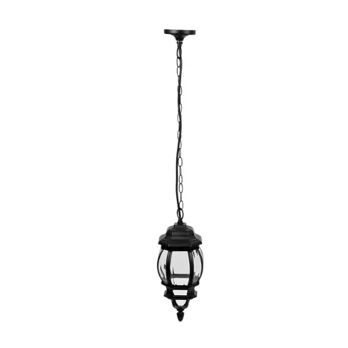 Arbotante tipo farol tradicional colgante p/exterior, negro - 47297 - COL-101S - Caja con 1 Pieza – Master 4