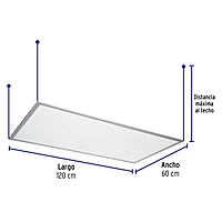 Panel delgado colgante de LED 65 W 60 x 120 cm luz de día - 48551 - COL-402L - Caja con 1 Pieza – Master 2