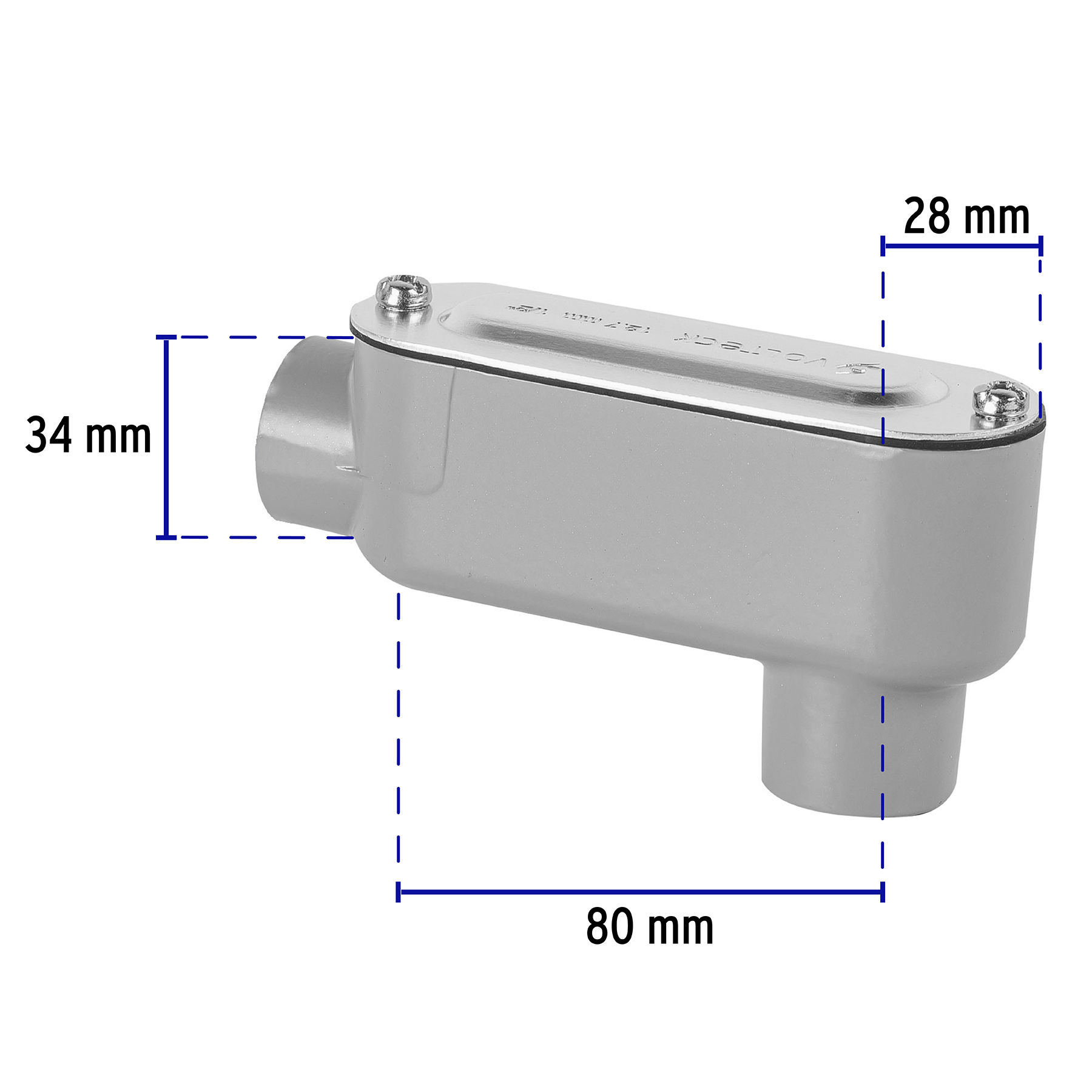Condulet 1/2' conexión tipo LB, Volteck - COLET-1/2-LB / 46970