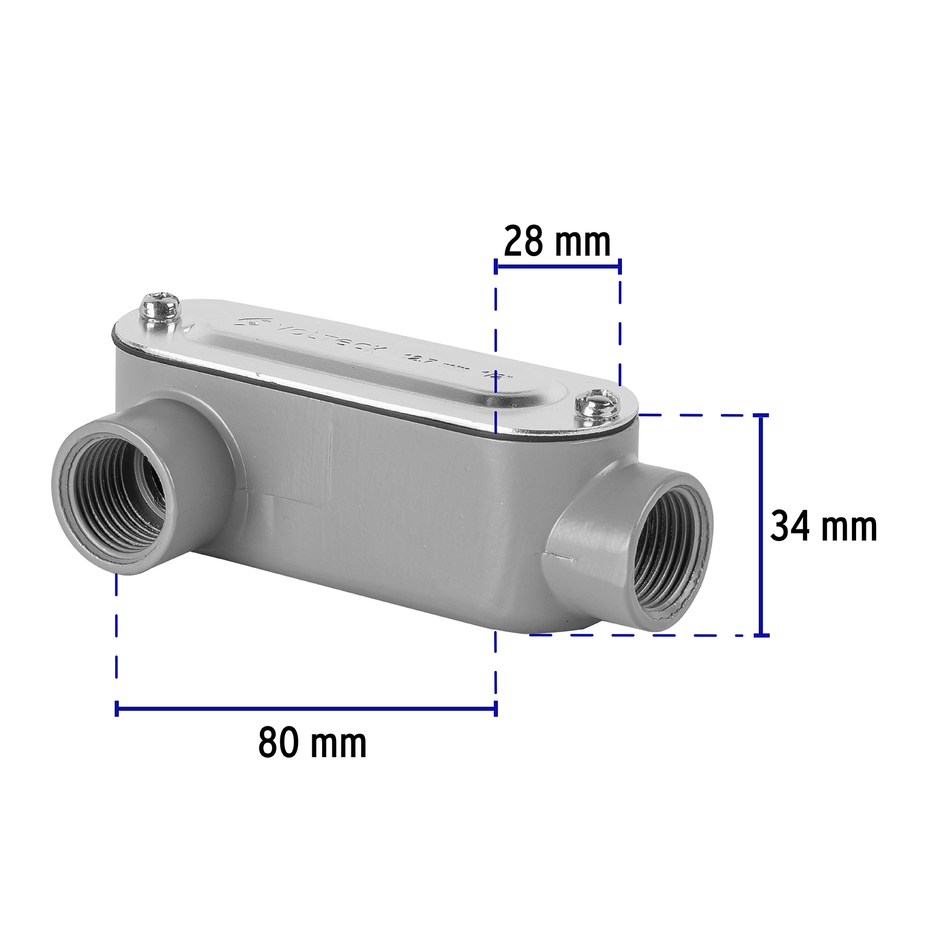 Condulet 1/2' conexión tipo LR, Volteck - COLET-1/2-LR / 46973