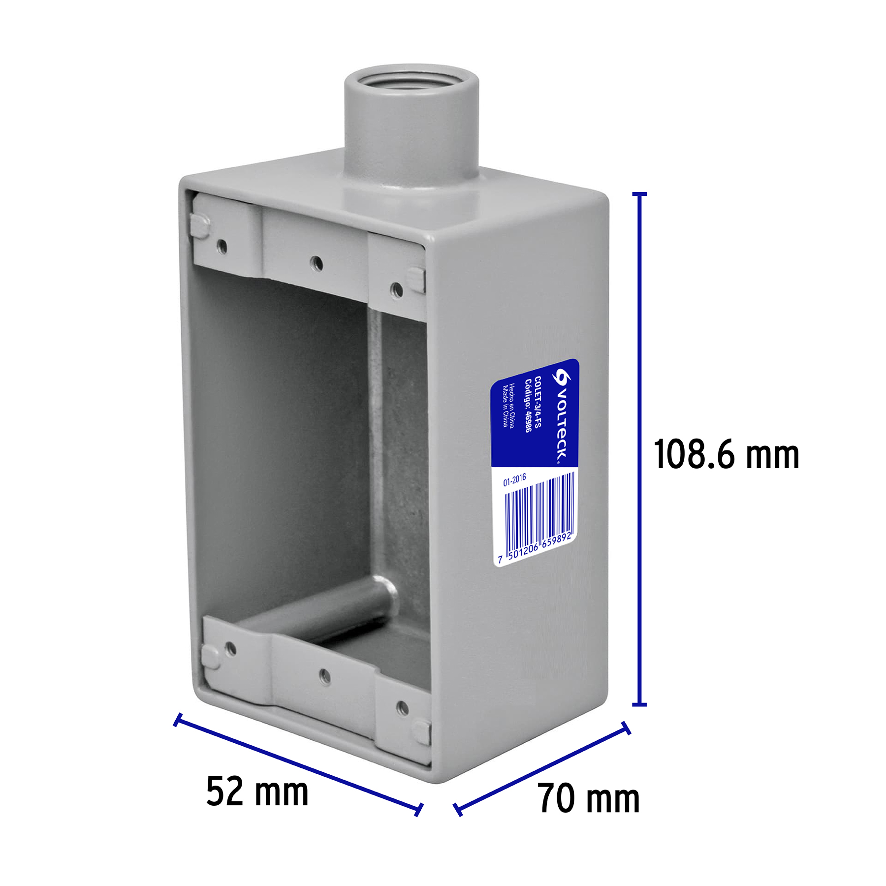 Condulet 3/4' conexión tipo FS, Volteck - COLET-3/4-FS / 46986