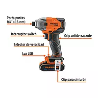 Combo rotomartillo/destornillador impacto, 20V, PRO, 103392 - COMBO-20A2