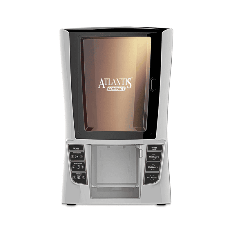 Atlantis Compact 2 Lane Hot Beverage Vending Machine front view