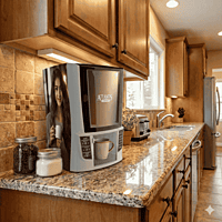 Dual canister hot beverage dispenser Atlantis Compact model. Dual canister hot beverage dispenser Atlantis Compact model.