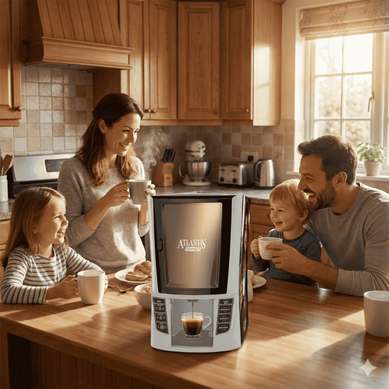 Commercial grade Atlantis 2-lane hot drink vending equipment.