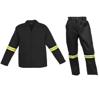 Barron Budget Poly Cotton Conti Suit with Reflective