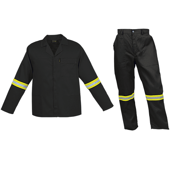 Barron Budget Poly Cotton Conti Suit with Reflective