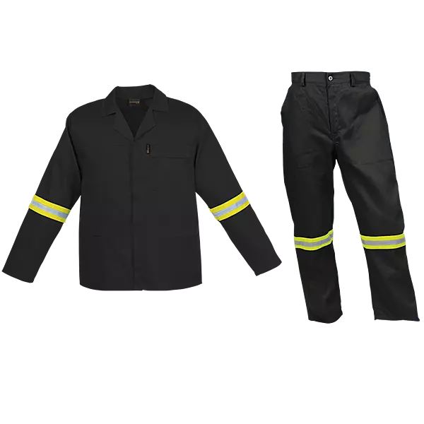 Barron Budget Poly Cotton Conti Suit with Reflective
